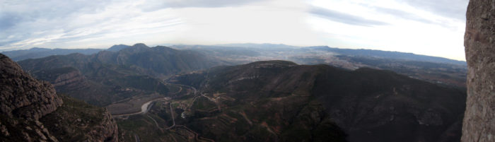 Vista del Llobregat des de la darrera reunió